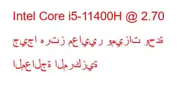 Intel Core i5-11400H @ 2.70 جيجا هرتز معايير وميزات وحدة المعالجة المركزية