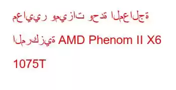 معايير وميزات وحدة المعالجة المركزية AMD Phenom II X6 1075T