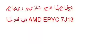 معايير وميزات وحدة المعالجة المركزية AMD EPYC 7J13